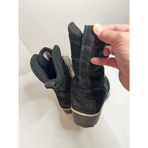 Sorel Meadow Lace Suede Leather Lined Snow Winter Short Boots - Picture 9 of 14